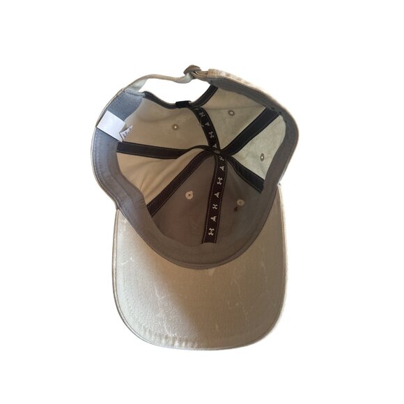 Under Armour Project Rock Adjustable Cotton Cap Mens Beige - Picture 4 of 5